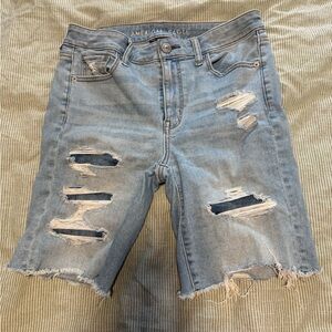 American Eagle Light Blue Denim Shorts